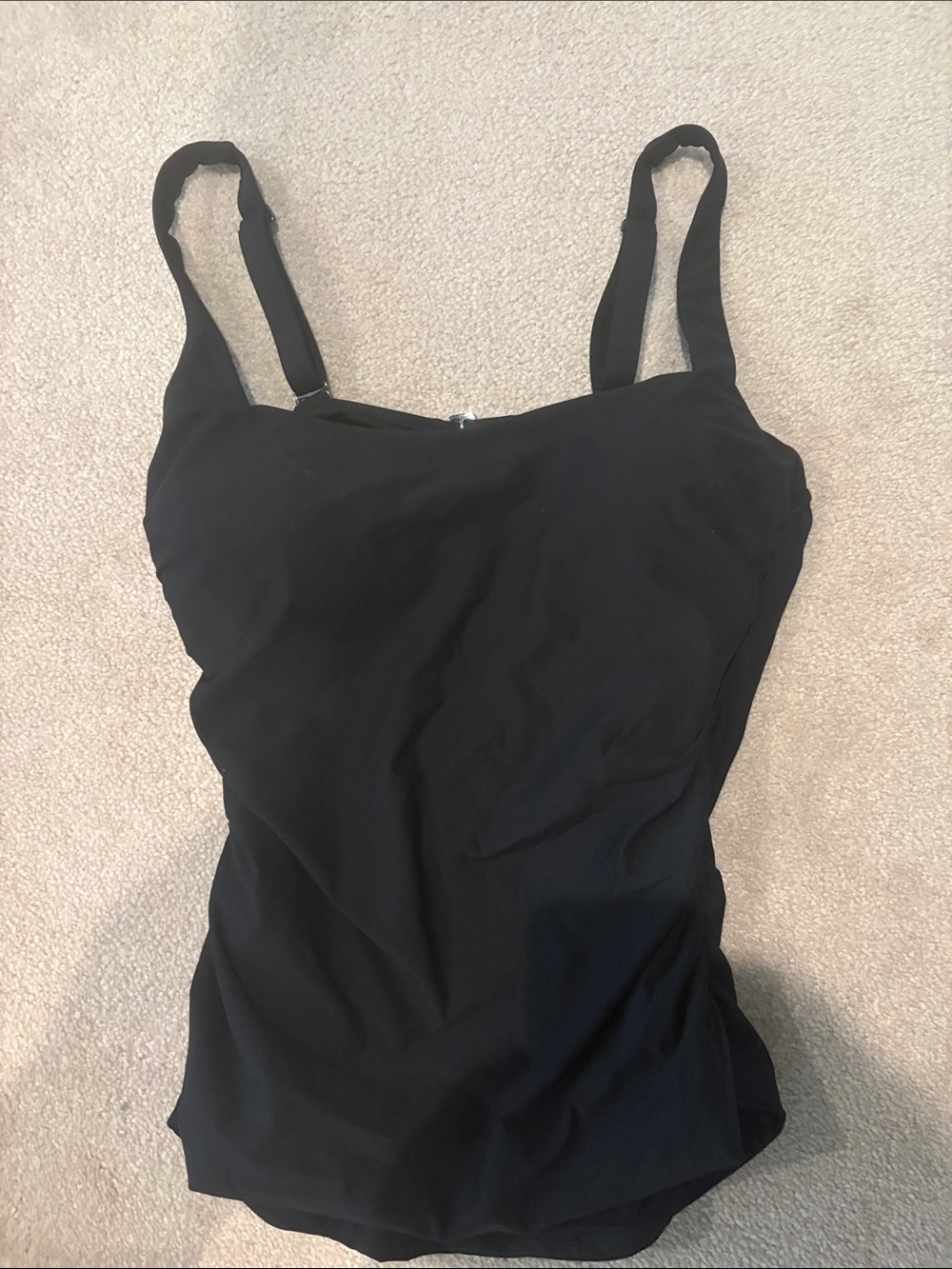 Athleta Black Tankini Swim Top